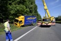 LKW in Boeschung A 3 Rich Frankfurt Hoehe Roesrath Lohmar P162